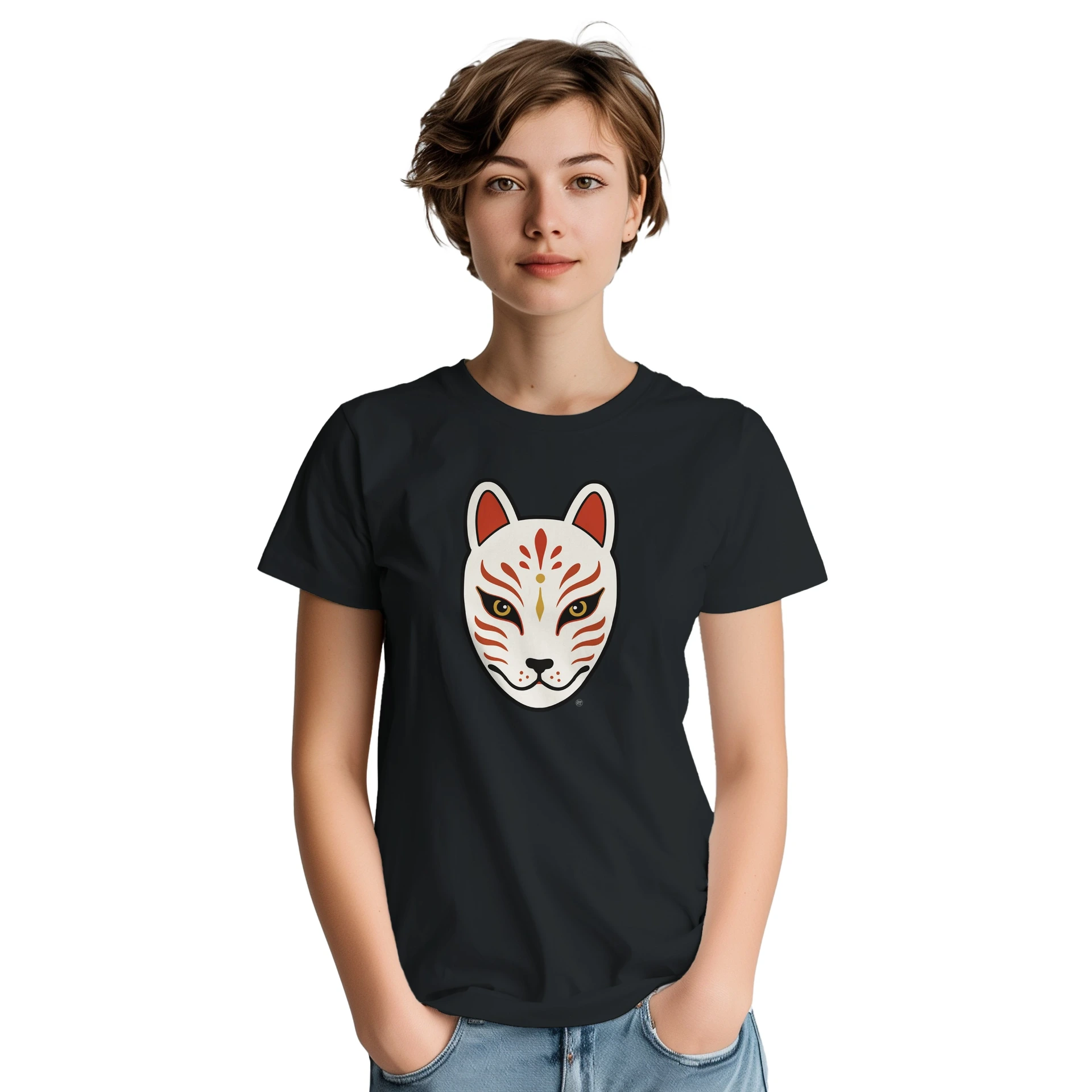 Lucky Kitsune | T-shirt japonais porte-bonheur